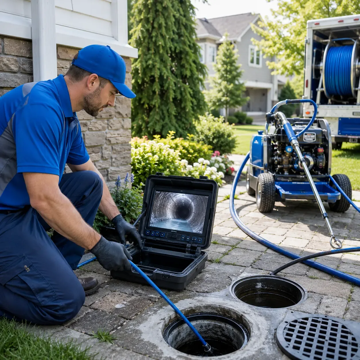 Outdoor drain cleaning professionals serving East Millinocket, ME